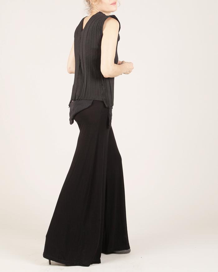 'live sculpture' pleated stretch top