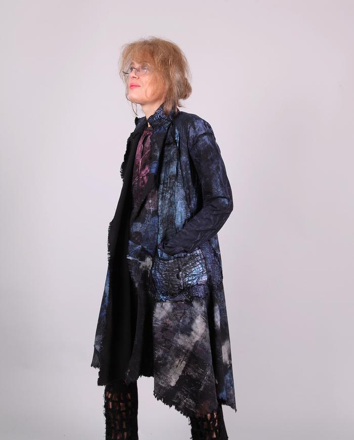 'geometry of modern elegance' kaftan jacket