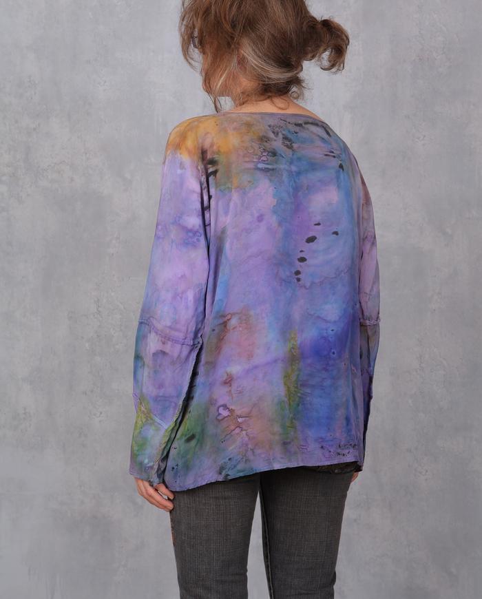 'a fleeting daydream' silk crepe blouse