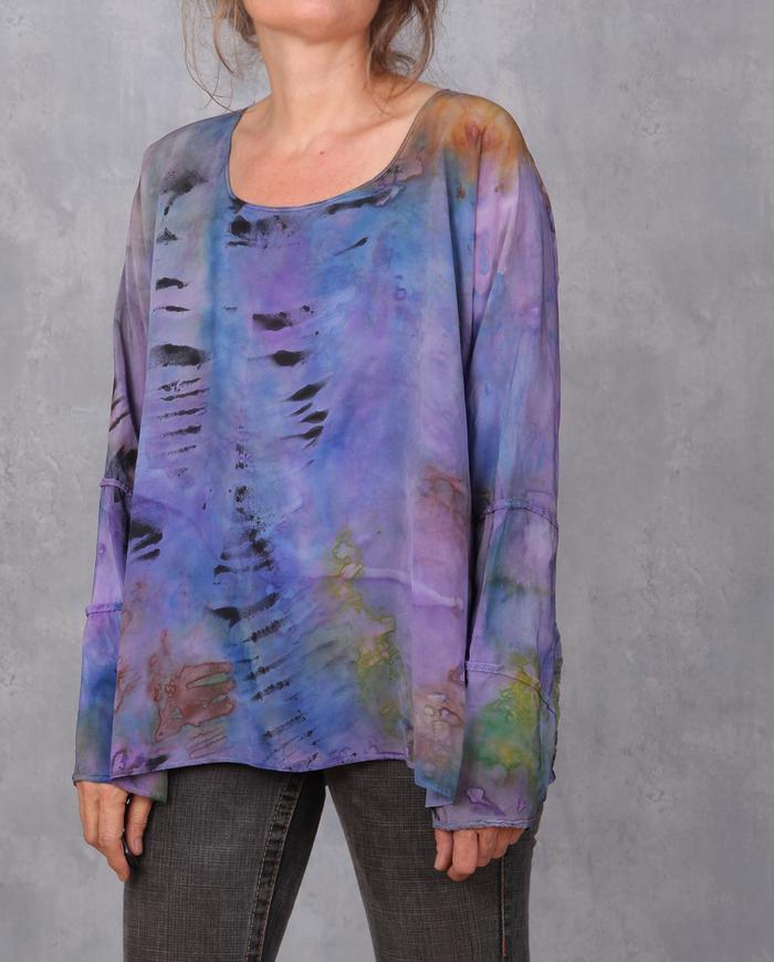 'a fleeting daydream' silk crepe blouse