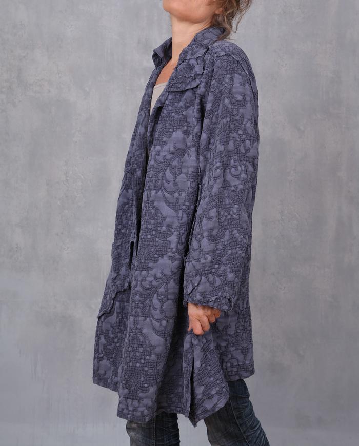 'mood indigo' textured one size jacket