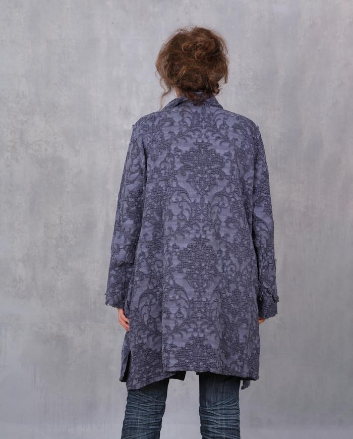 'mood indigo' textured one size jacket