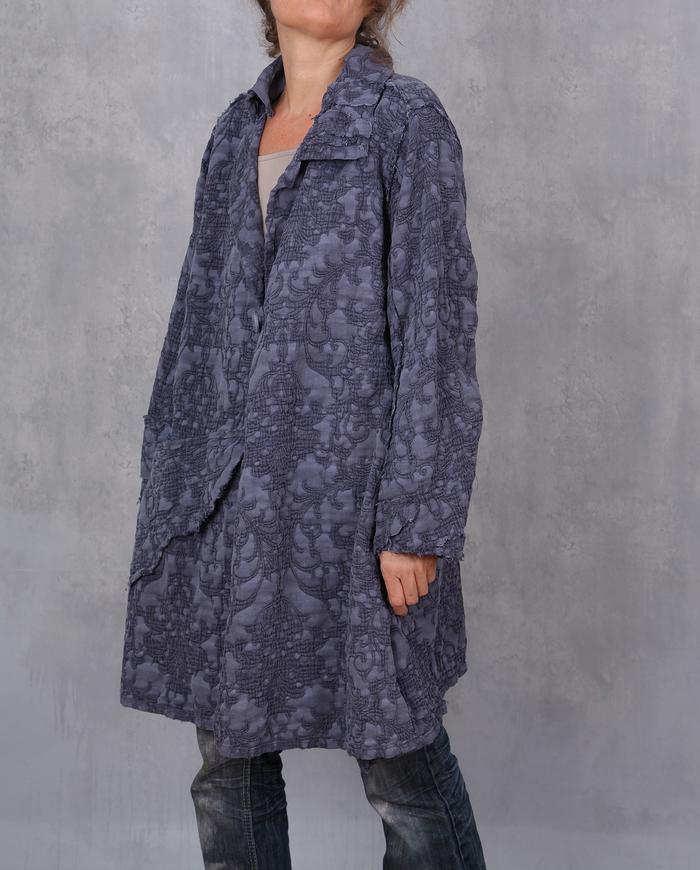 'mood indigo' textured one size jacket