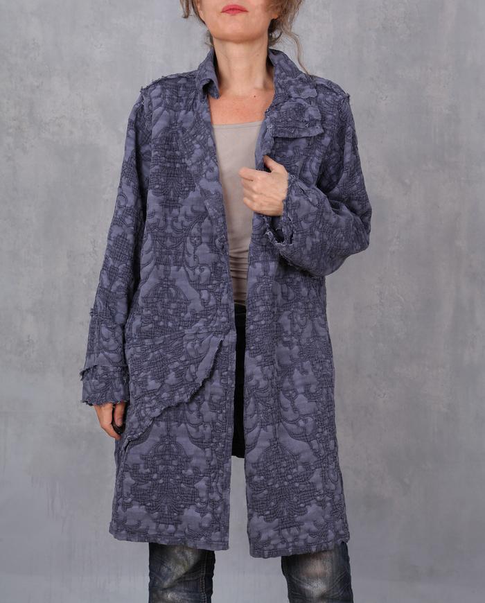 'mood indigo' textured one size jacket