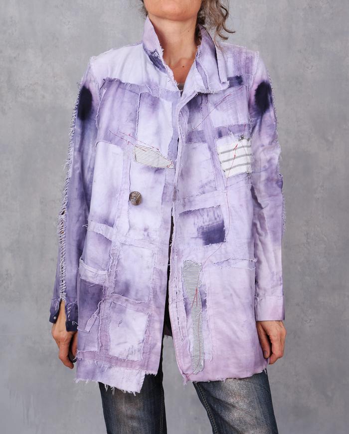 'shapes study' couture painted jacket