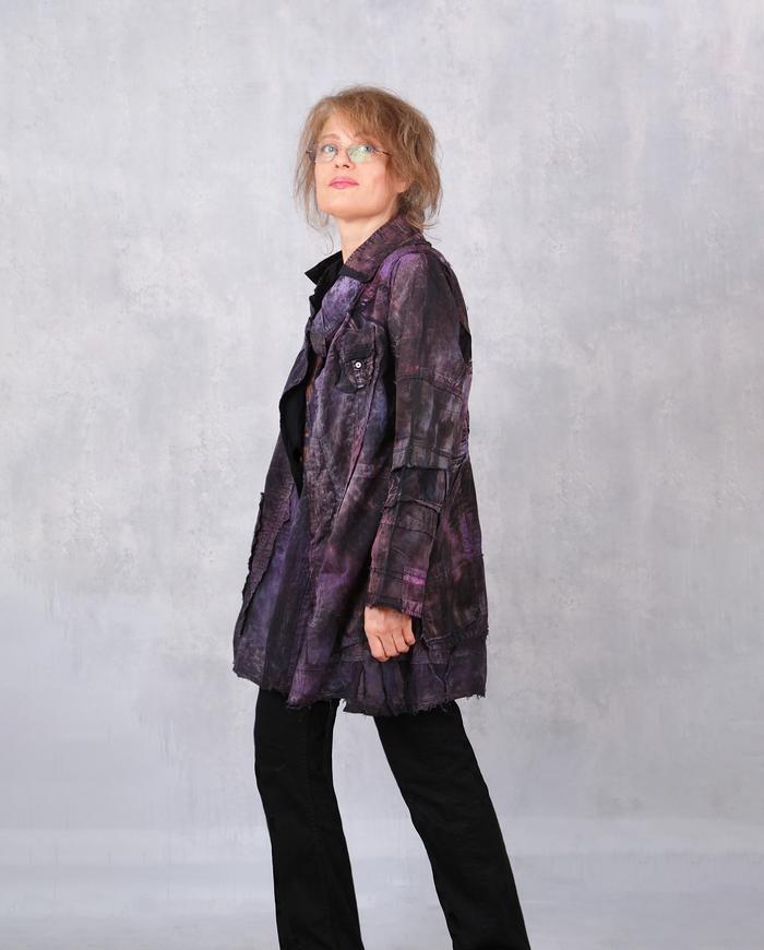 'purple commotion' lightweight cotton jacket