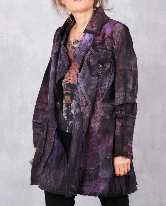 'purple commotion' lightweight cotton jacket