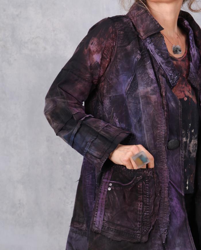 'purple commotion' lightweight cotton jacket