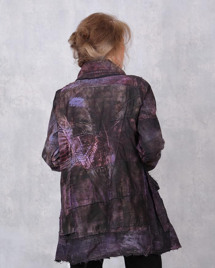 'purple commotion' lightweight cotton jacket