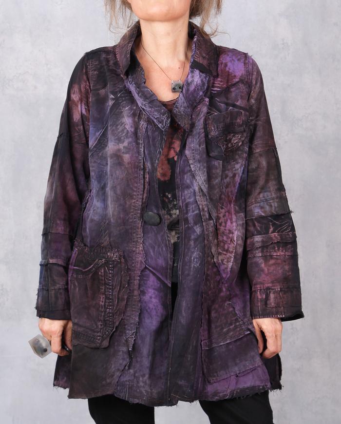 'purple commotion' lightweight cotton jacket