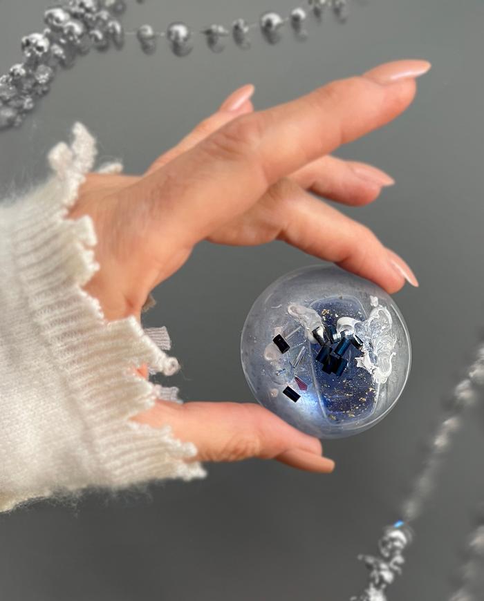 'through the Milky Way' statement lucite ring
