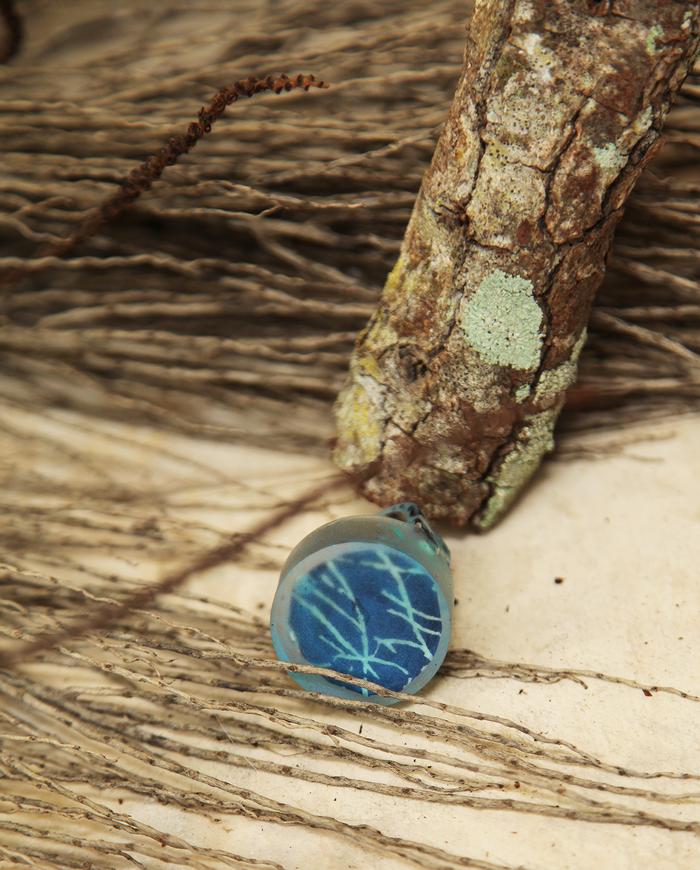 'like water to a lake' round transparent art ring