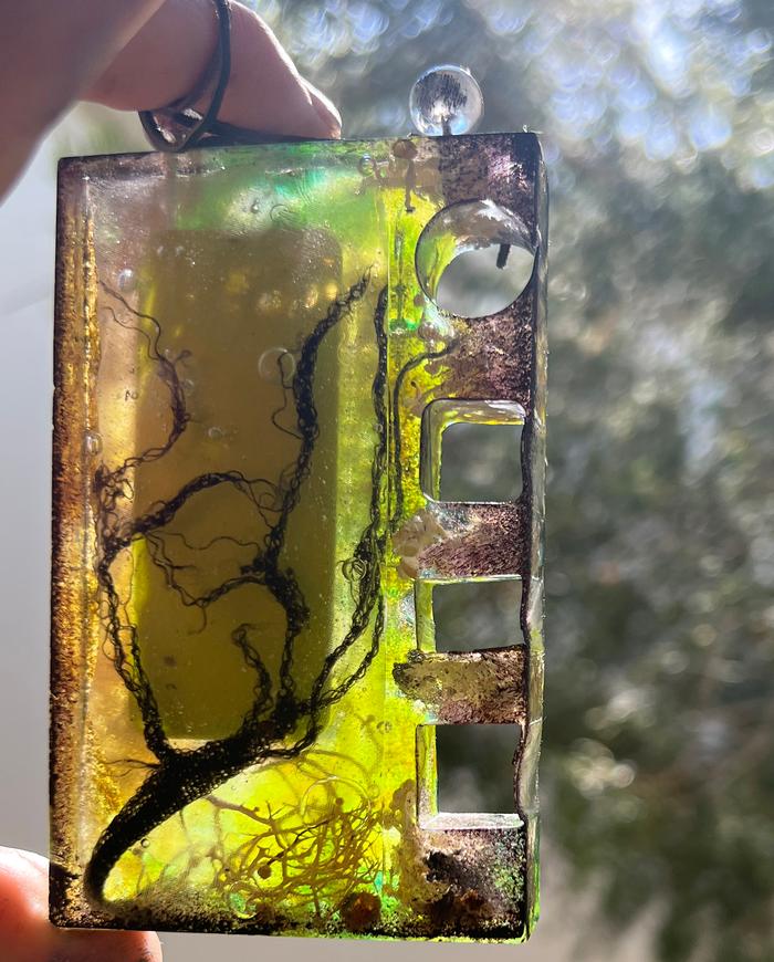 'in a forest' large statement pendant necklace