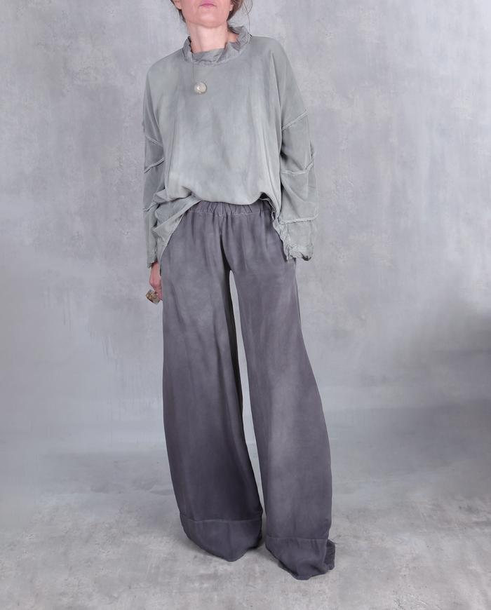 'the only pants you need' one-size heavy silk pants