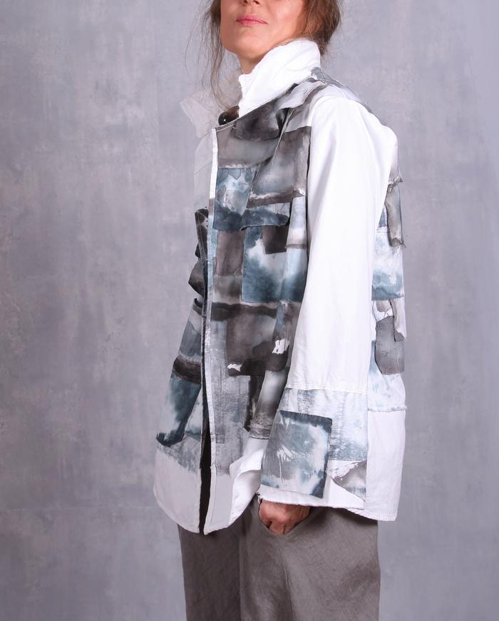 'from ocean to shore' layered summer jacket