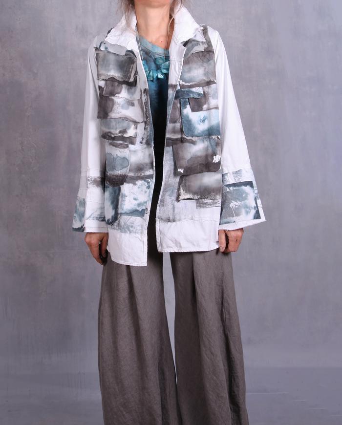 'from ocean to shore' layered summer jacket