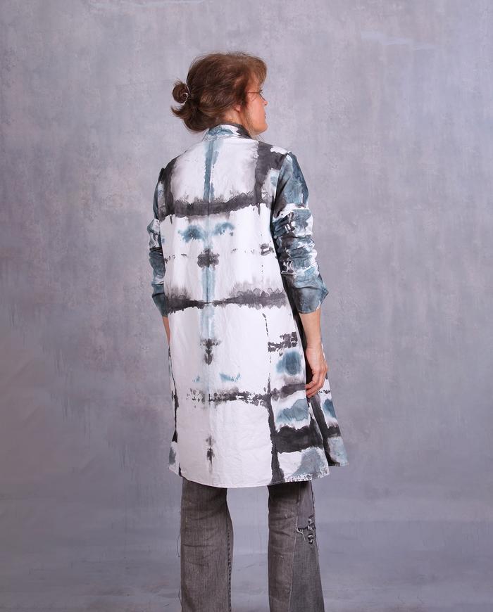'ever so lightly' hand-painted kaftan jacket