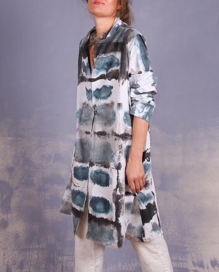 'ever so lightly' hand-painted kaftan jacket