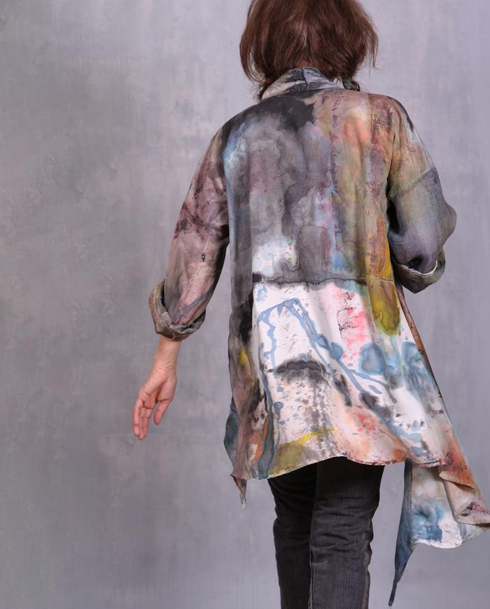 'with lots of bells on' avant-garde asymmetrical tunic