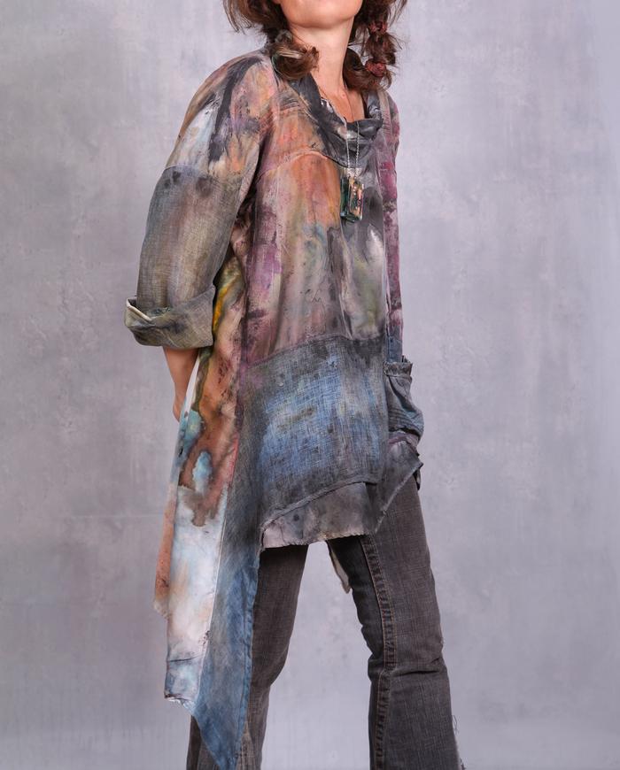 'with lots of bells on' avant-garde asymmetrical tunic