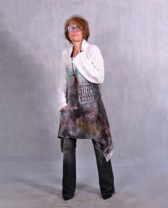 'the a-b-cs have it' asymmetrical tunic/dress