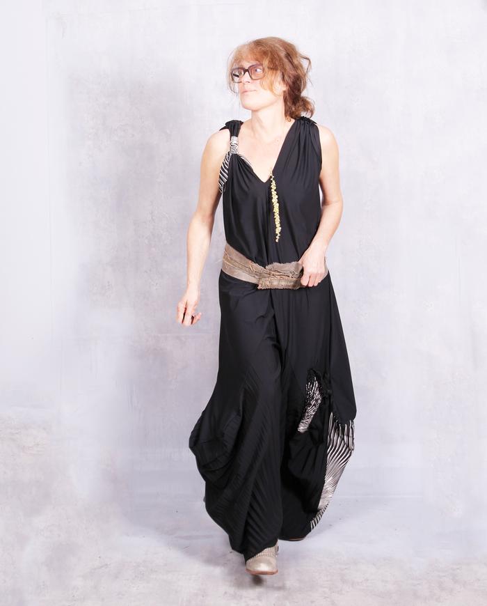 'bursts of elegant energy' stretchy one-size jumpsuit
