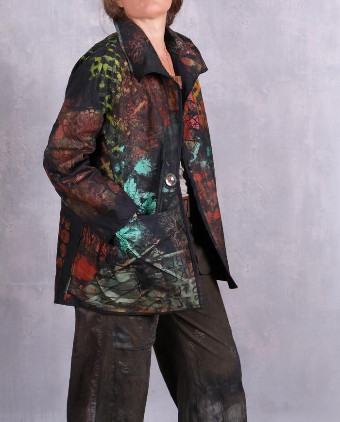 'midsummer night story' lightweight hand-painted jacket