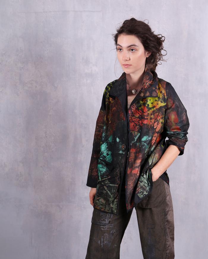 'midsummer night story' lightweight hand-painted jacket