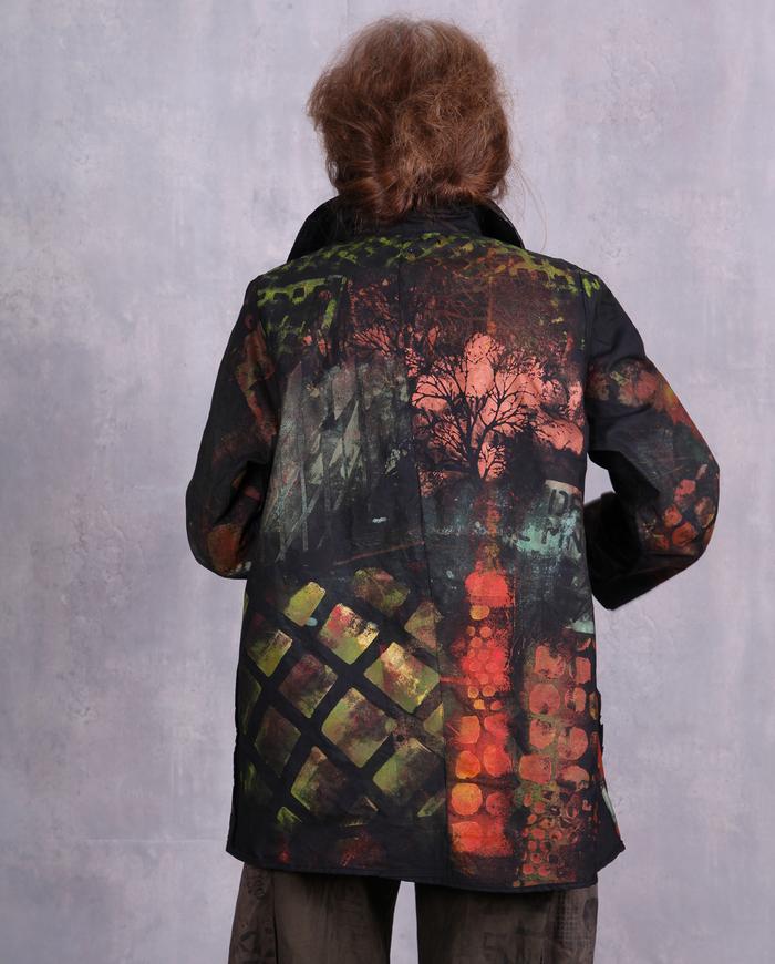 'midsummer night story' lightweight hand-painted jacket
