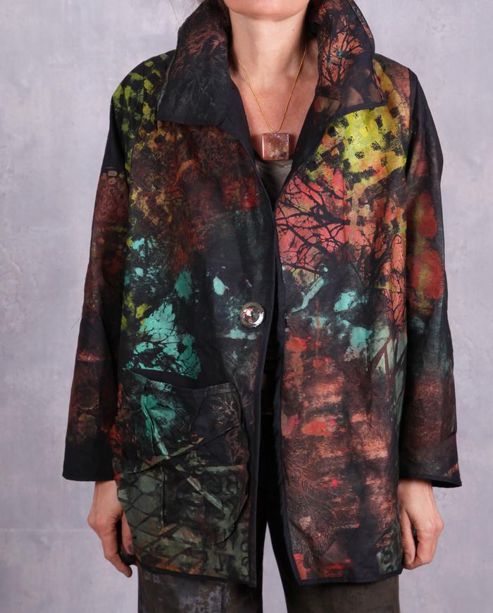 'midsummer night story' lightweight hand-painted jacket