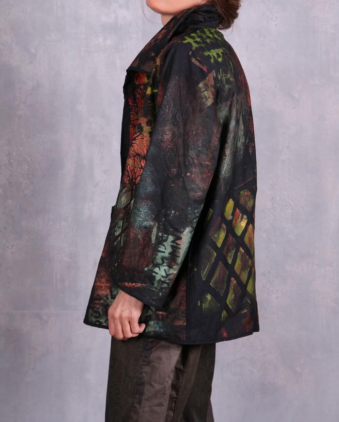 'midsummer night story' lightweight hand-painted jacket