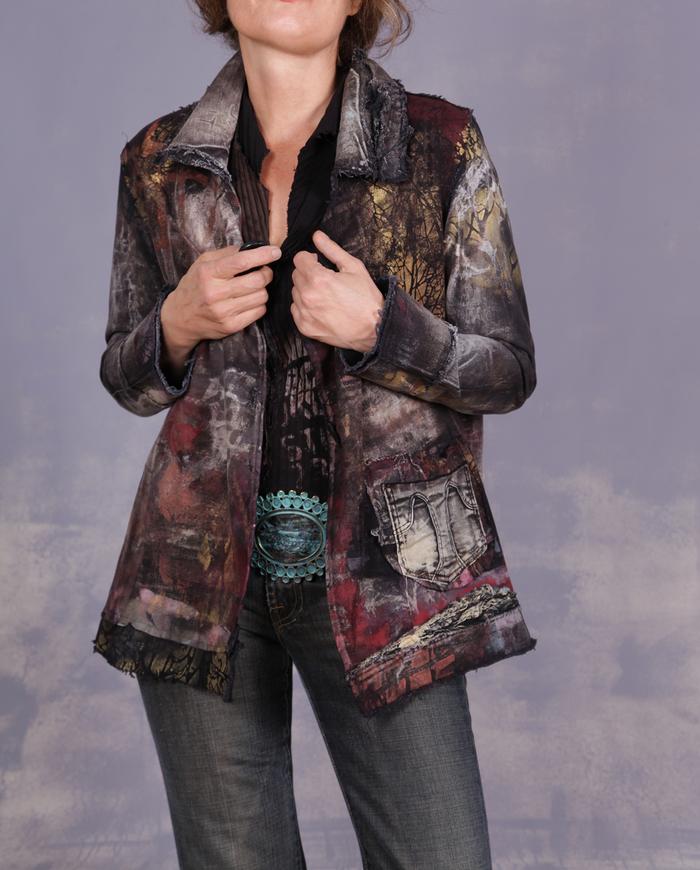 'the carousel of dreams' hand-painted art jacket