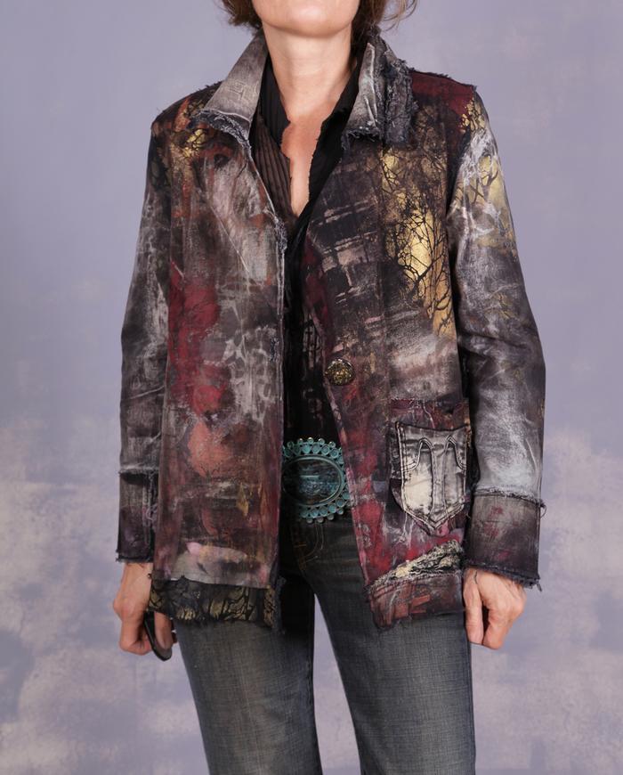 'the carousel of dreams' hand-painted art jacket