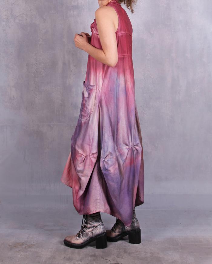 'in a magenta haze' full bottom maxi dress