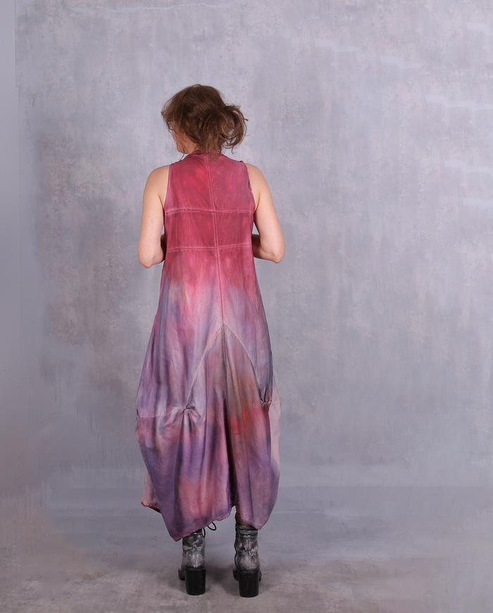 'in a magenta haze' full bottom maxi dress