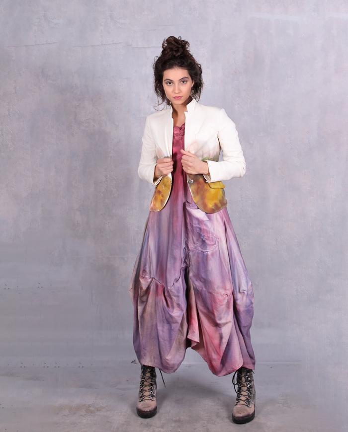 'in a magenta haze' full bottom maxi dress