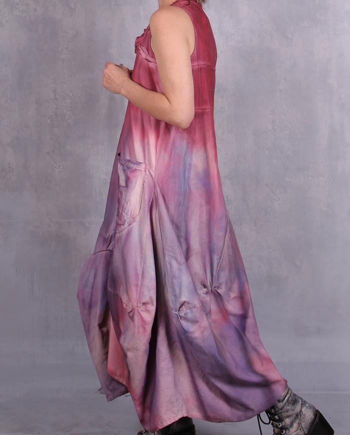 'in a magenta haze' full bottom maxi dress