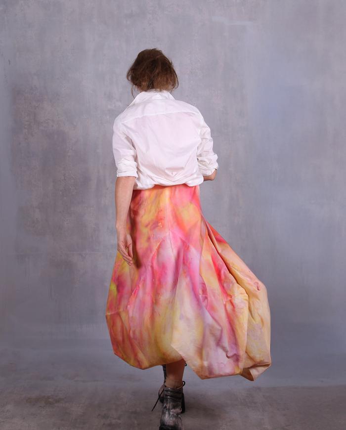 'wake up, sunshine' full maxi hand-painted dress