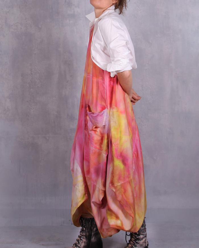 'wake up, sunshine' full maxi hand-painted dress