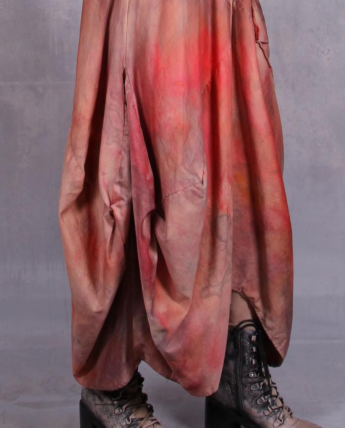 'in the mood for red salmon' full art-to-wear dress