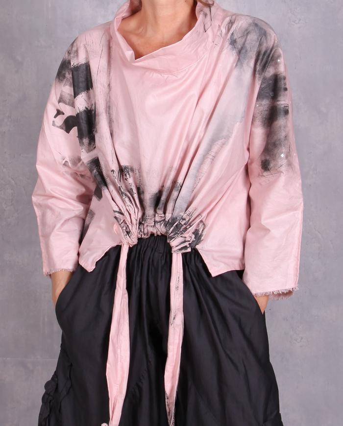'luck of the draw' crisp oversized graphic boatneck top