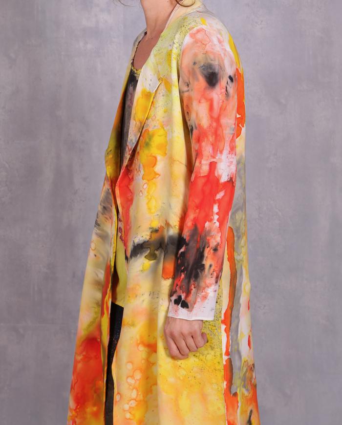 'lets the sunshine in' fluid silk opera jacket