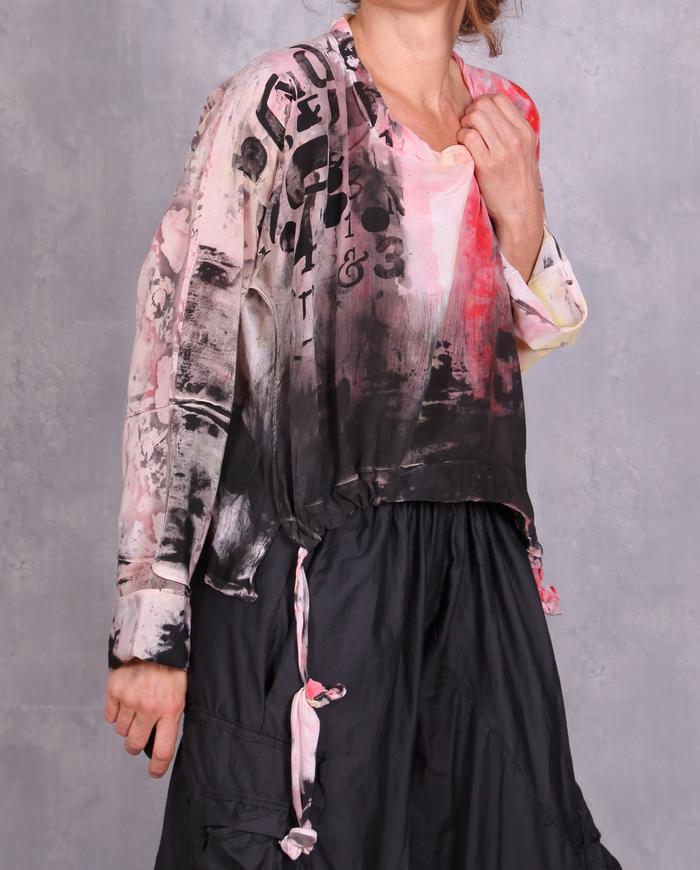 'something you said' colorful blouse with string