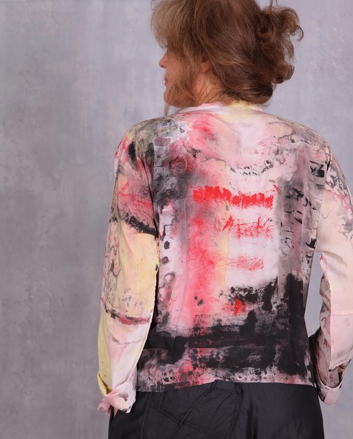 'something you said' colorful blouse with string