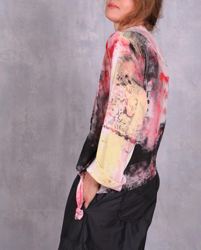 'something you said' colorful blouse with string