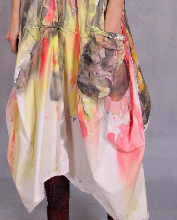 'endless smiles' asymmetrical full summer skirt