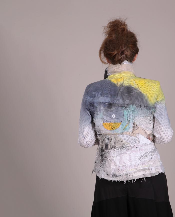 'it's the seashore calling' ultra detailed fitted jacket