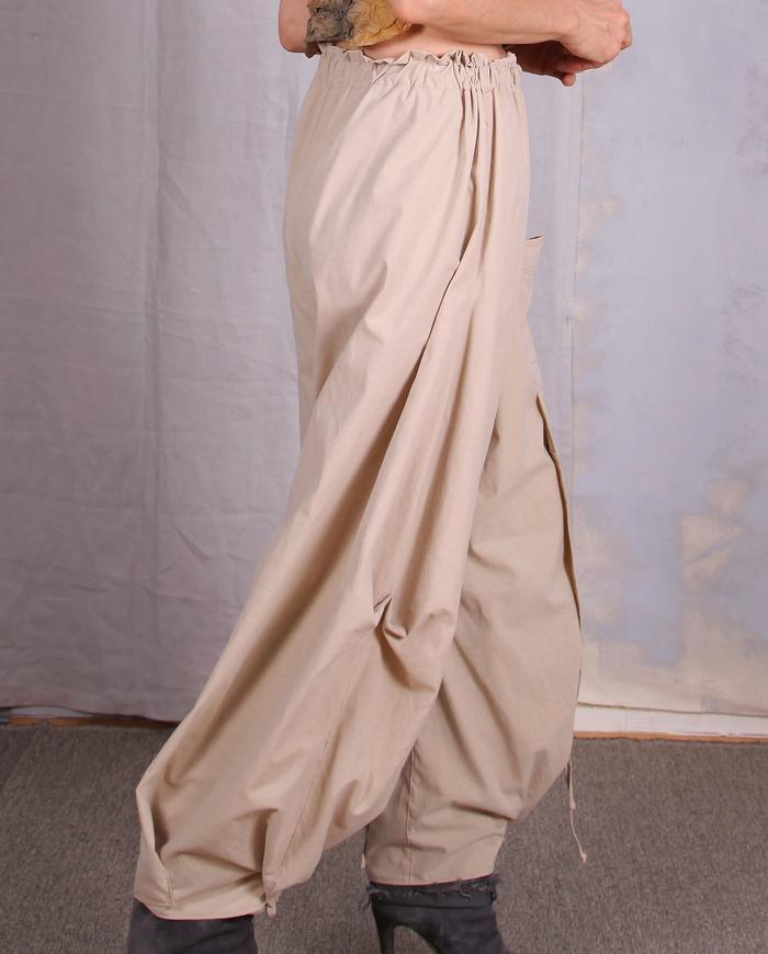 'daily blooming' neutral khaki cotton bloomers