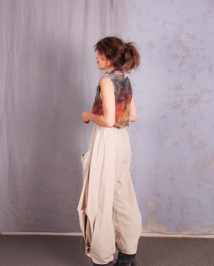 'daily blooming' neutral khaki cotton bloomers