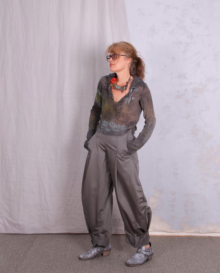 'from bloom to boom' exaggerated flared boomer pants